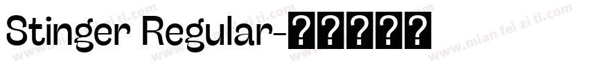 Stinger Regular字体转换